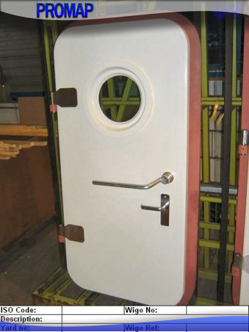 Fixed sidelight into the ship door